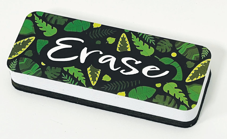 09980 Magnetic Whiteboard Eraser, Greenery
