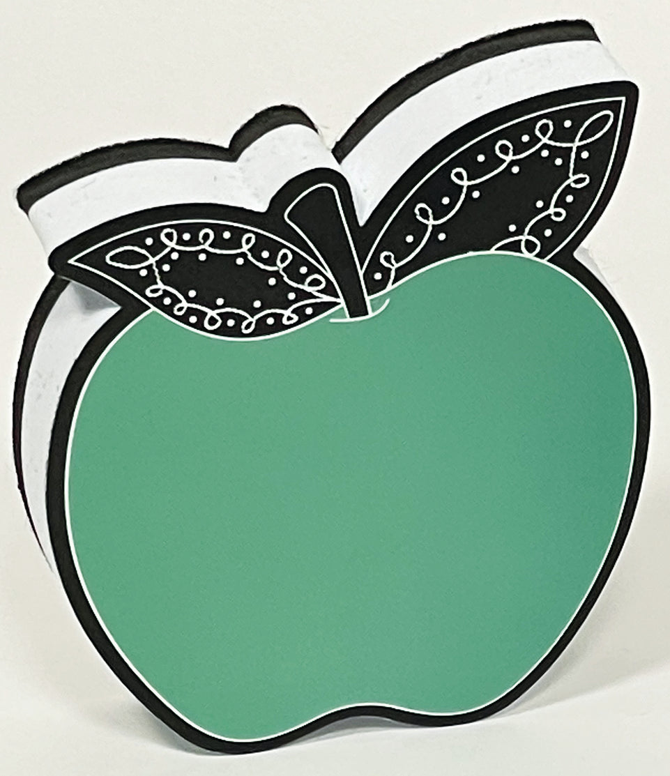 09984 Magnetic Whiteboard Eraser, Chalk Loops Teal Apple