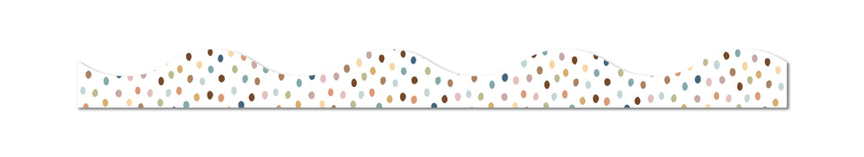 11433 Painted Dots, Magnetic Scallop Border, 12" x 1"