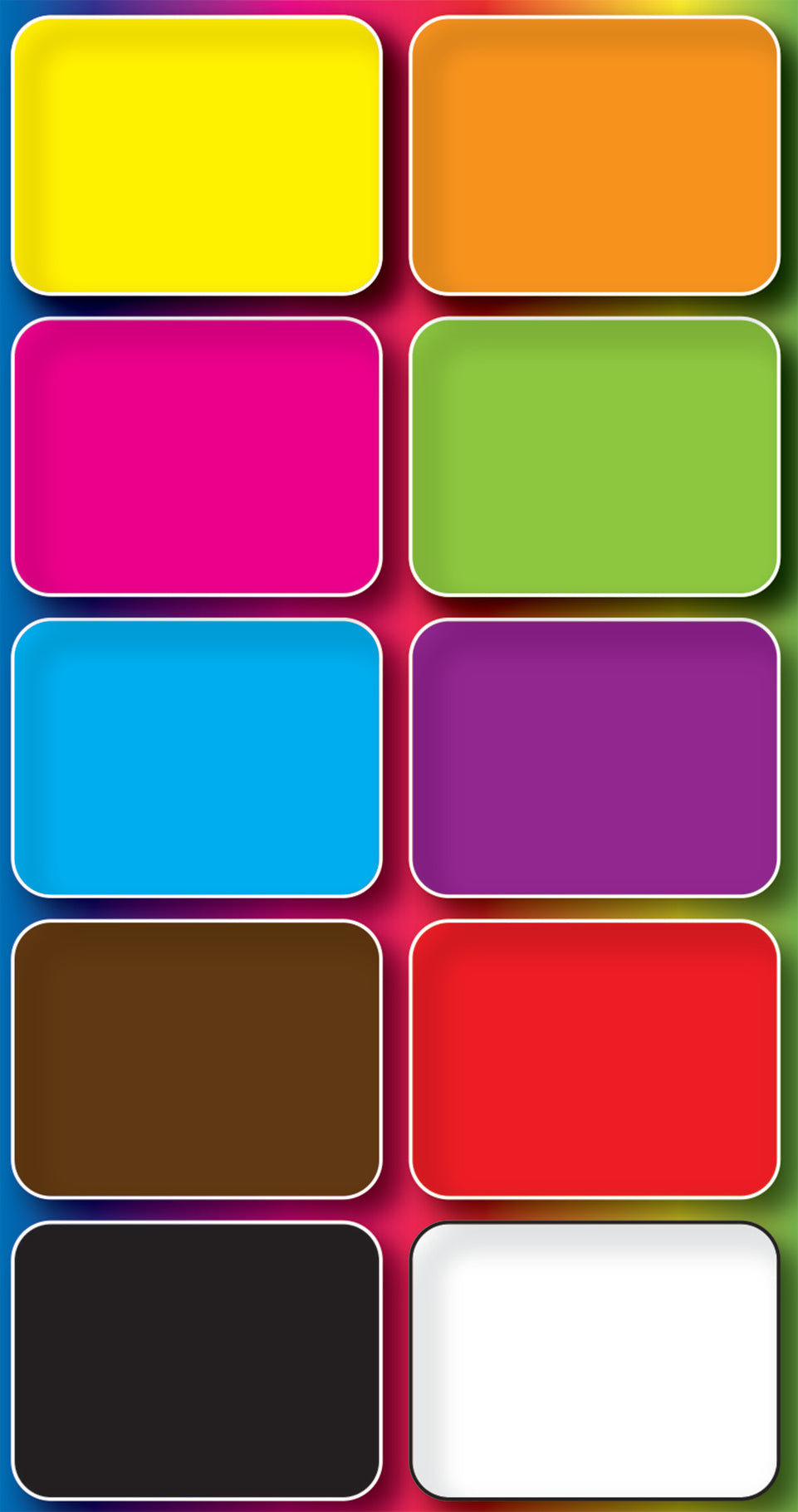 78003 Assorted Colors Non-Magnetic Mini Whiteboard Erasers