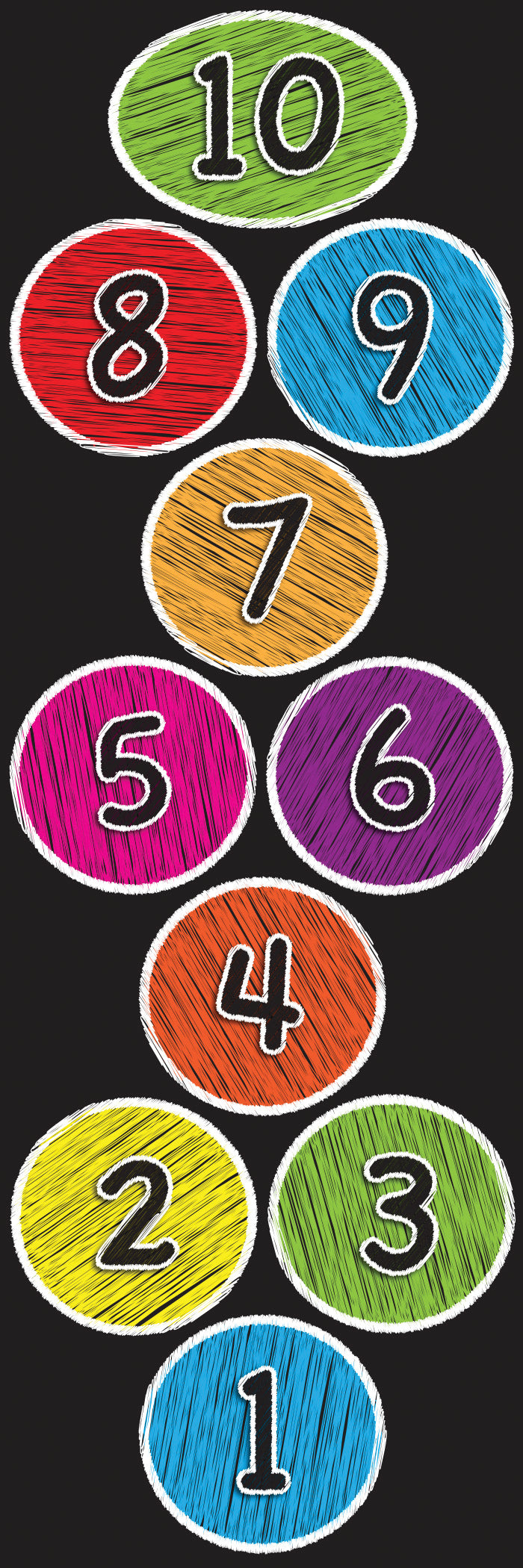 91405 Hopscotch Scribble Circles 1-10