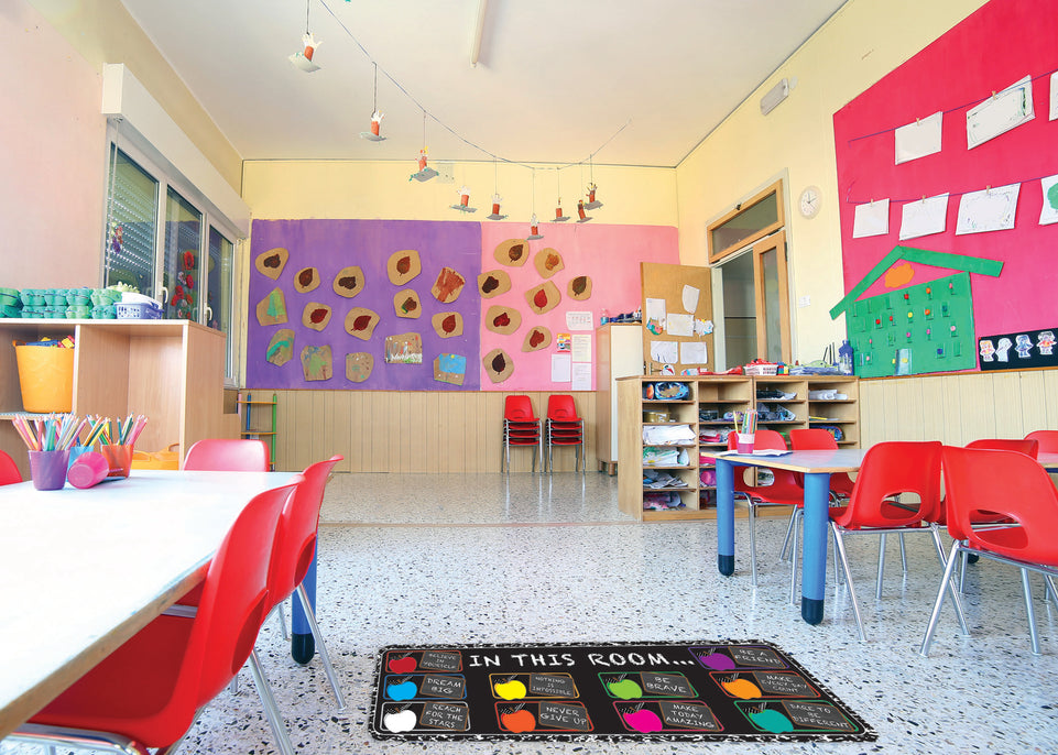 91411 The Original Fun Mat, Mat Runner, 15.5" x 47", In this Room, Positive Sayings