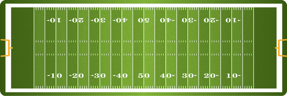 91412 The Original Fun Mat, Mat Runner, 15.5" x 47", Football Field
