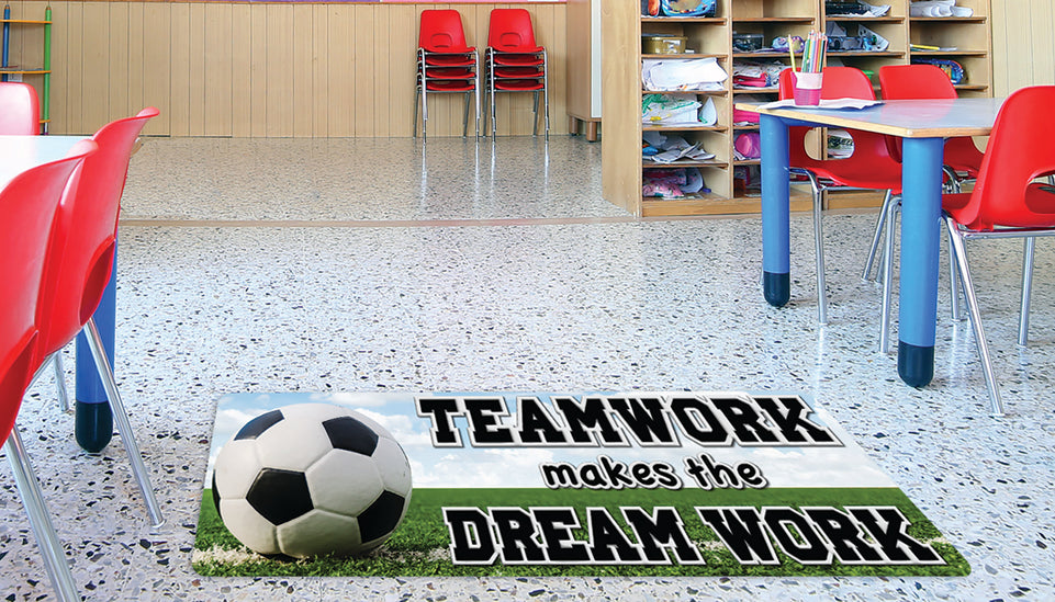 91415 The Original Fun Mat, Mat Runner, 15.5" x 47", Soccer Teamwork