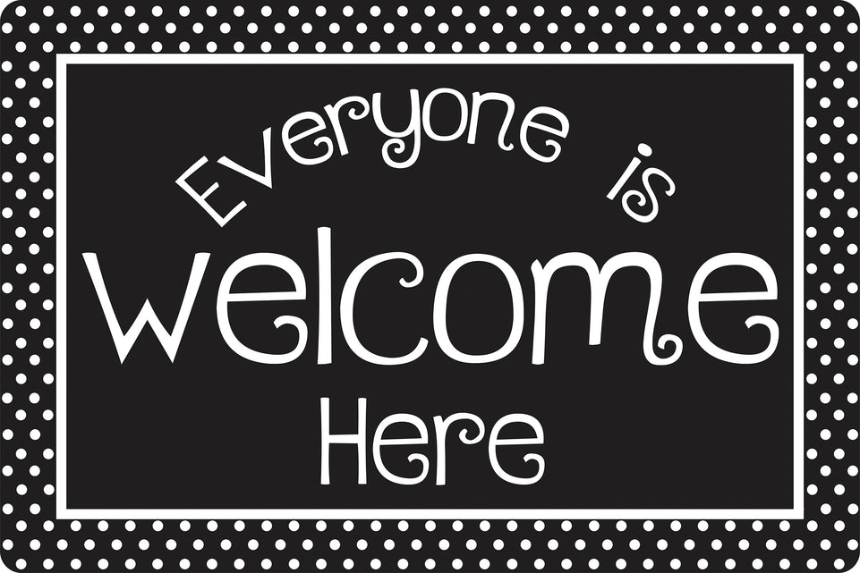 12509 Everyone is Welcome Here (Chalk Loop) Mouse Pads