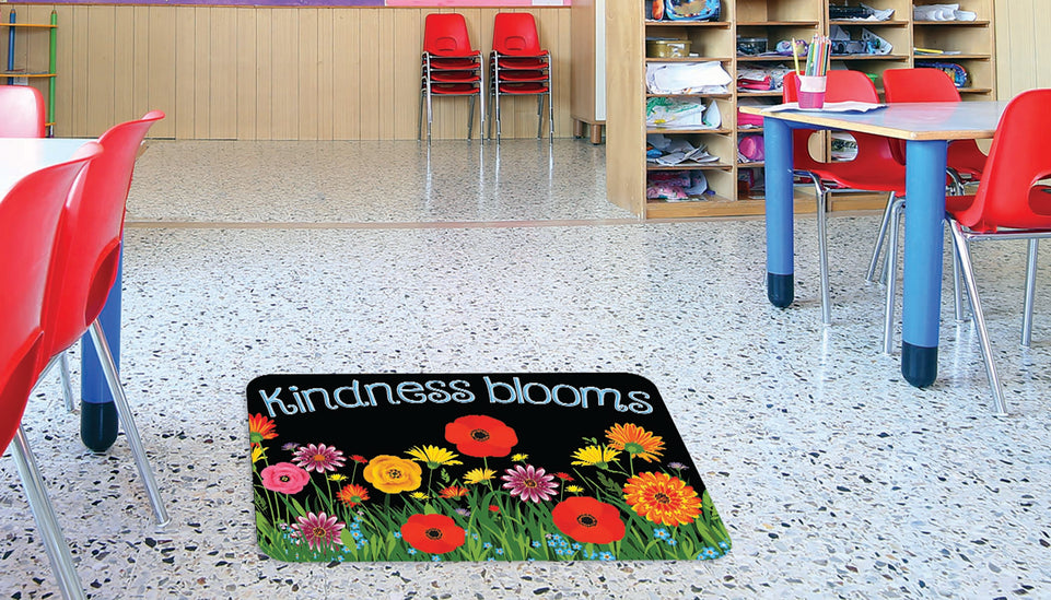 91528 The Original Fun Mat, Welcome Mat, 15.5" x 23.5", Kindness Poppies Welcome