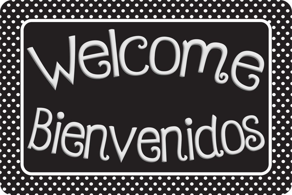 91529 The Original Fun Mat, Welcome Mat, 15.5" x 23.5", Bienvenidos Welcome