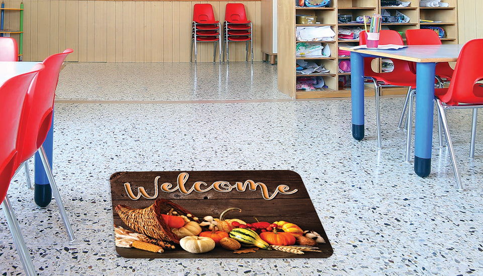 91572 The Original Fun Mat, Welcome Mat, 15.5" x 23.5", Fall Cornucopia Welcome