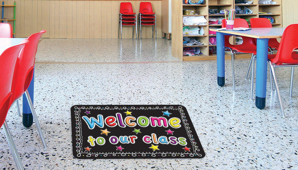 91573 The Original Fun Mat, Welcome Mat, 15.5" x 23.5", Welcome To Our Class