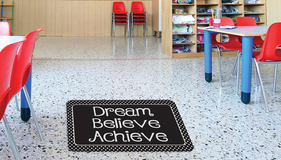 91584 The Original Fun Mat, Welcome Mat, 15.5" x 23.5", Dream, Believe, Achieve