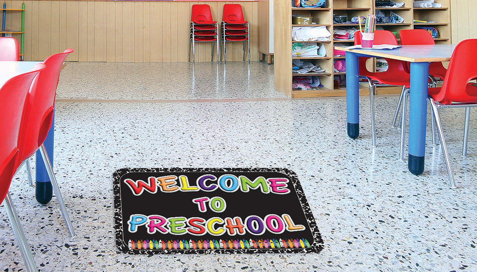 91590 The Original Fun Mat, Welcome Mat, 15.5" x 23.5", Welcome to Preschool
