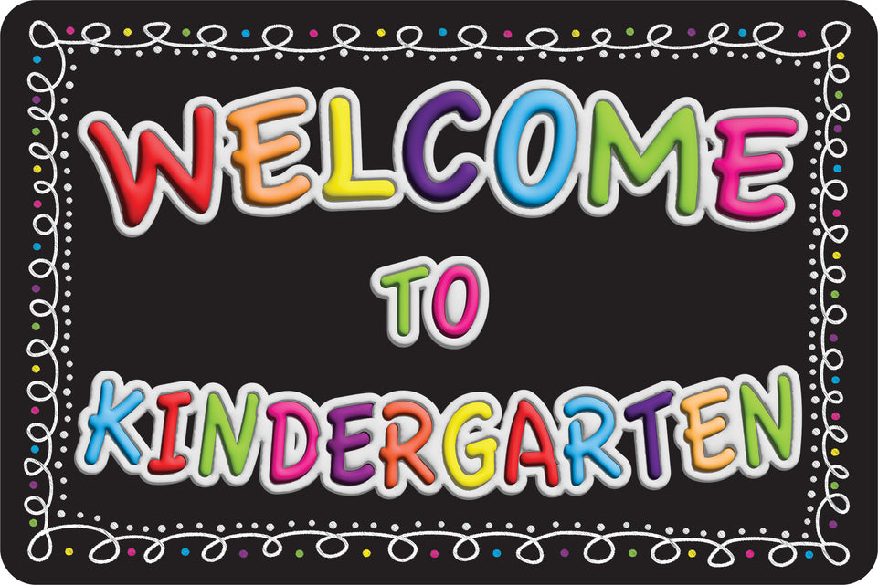 91592 The Original Fun Mat, Welcome Mat, 15.5" x 23.5", Welcome to Kindergarten