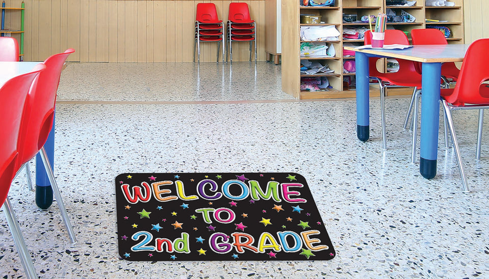 91594 The Original Fun Mat, Welcome Mat, 15.5" x 23.5", Welcome to 2nd Grade