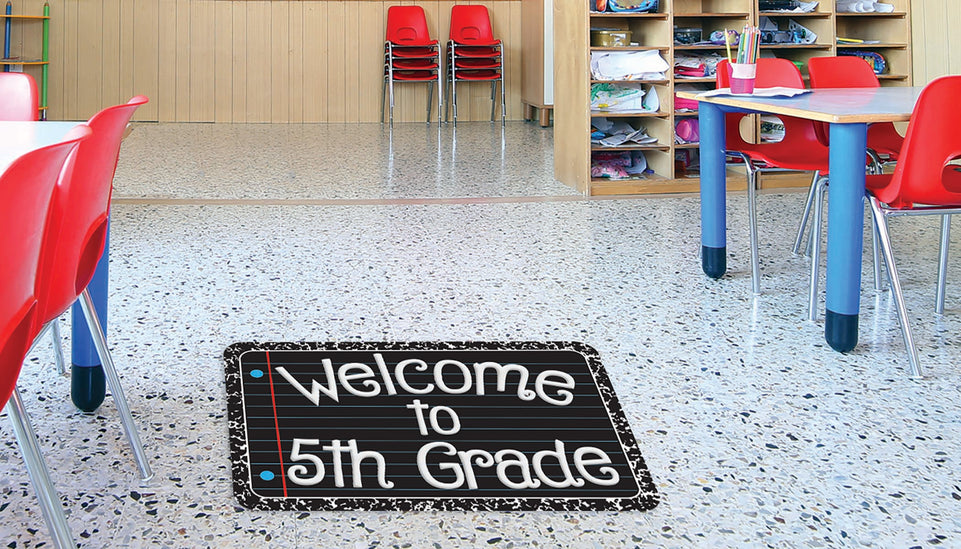 91597 The Original Fun Mat, Welcome Mat, 15.5" x 23.5", Welcome to 5th Grade