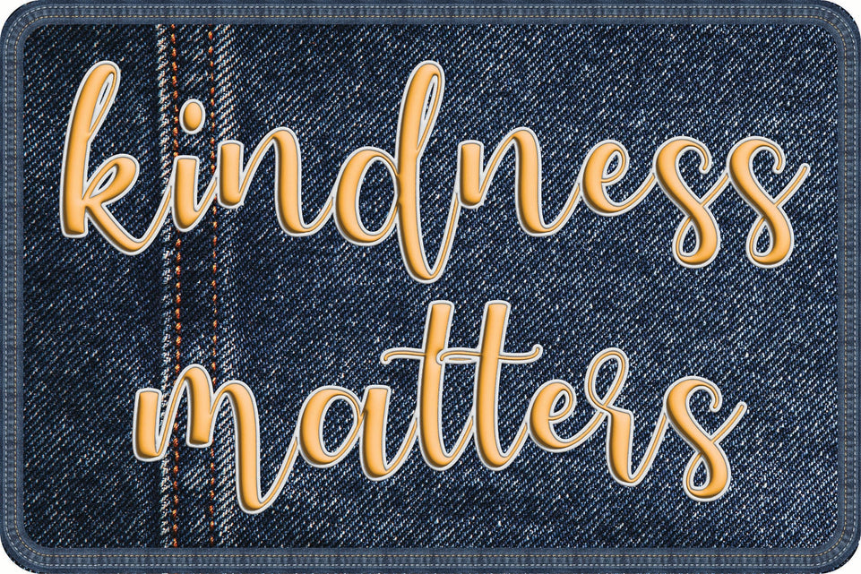 97115 10 PACK, Computer Mouse Pad, 11.75"x 8", Kindness Matters, Denim