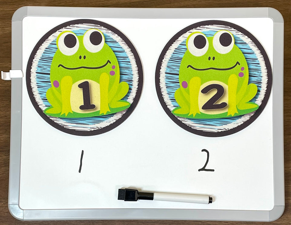 98101 The Original Fun Mat, Sensory Spots™, Sensory Soft Play, 6" Numbers 1-10 Frogs Theme. 10 Pieces