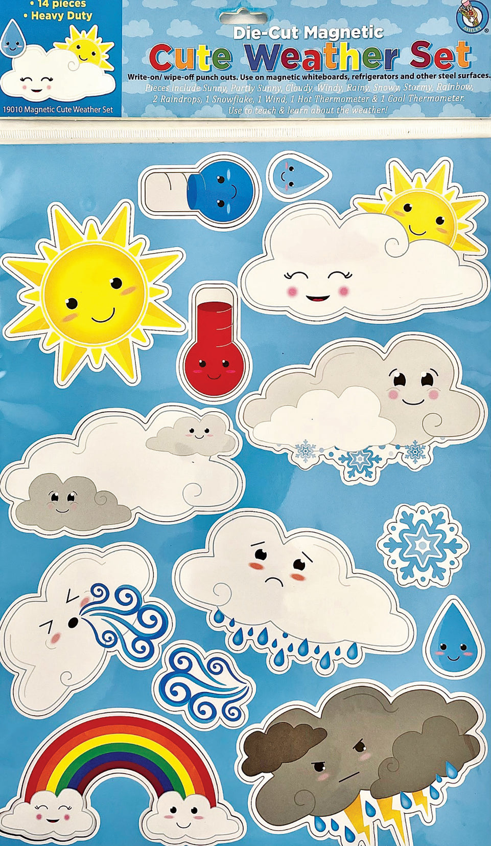 19010 Magnetic Die-Cut Cute Weather Set