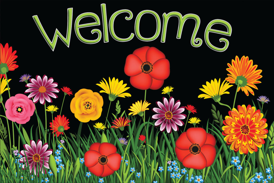 91512 Wildflower Poppy Welcome