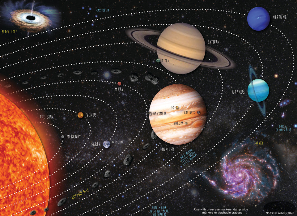 95330 PosterMat Pals™, Space Savers, 13" x 9.5", Smart Poly®, Solar System