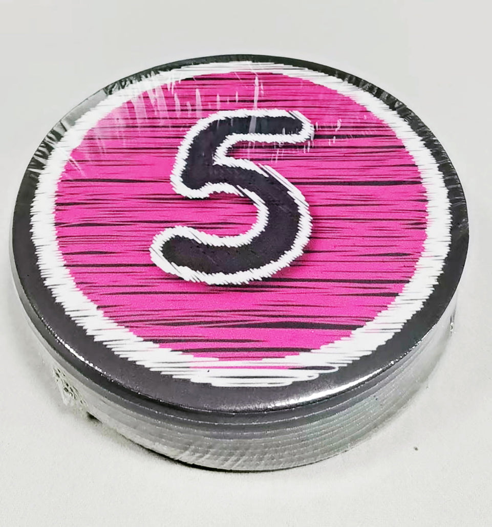 98100 The Original Fun Mat, Sensory Spots™, Sensory Soft Play, 6" Numbers 1-10 ,Chalk Look. 10 Pieces