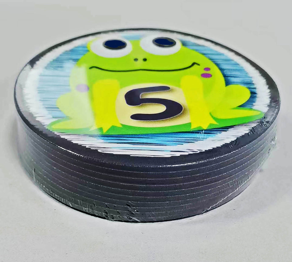 98101 The Original Fun Mat, Sensory Spots™, Sensory Soft Play, 6" Numbers 1-10 Frogs Theme. 10 Pieces