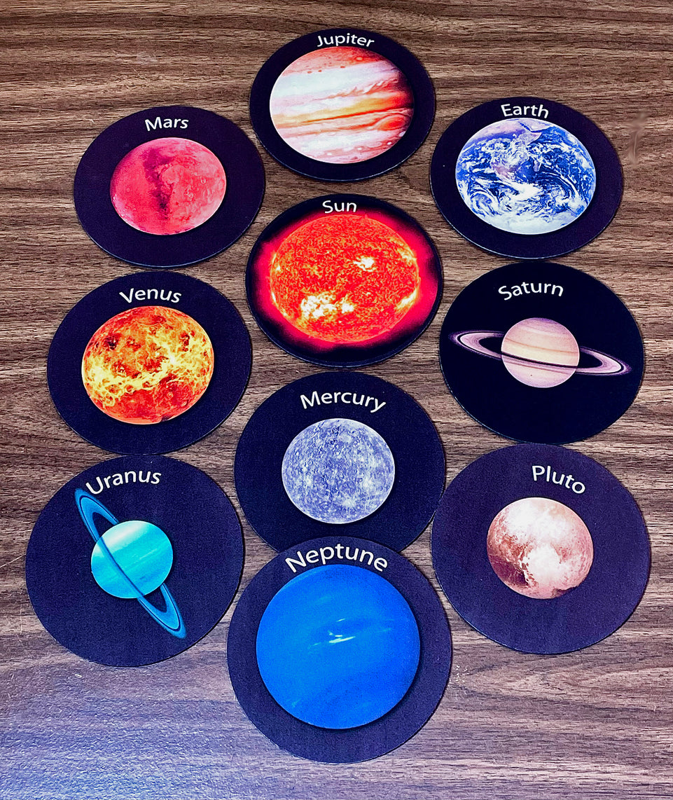 98102 The Original Fun Mat, Sensory Spots™, Sensory Soft Play, 6"  Solar System Set, 10 Pieces